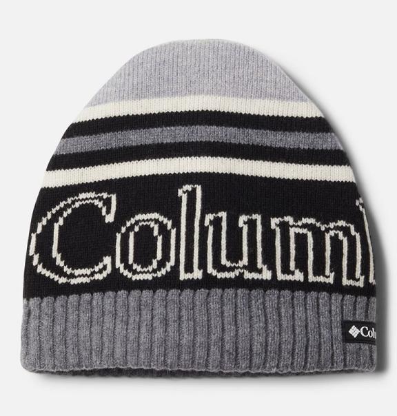 Columbia Polar Powder Beanie Black Grey For Women's NZ1284 New Zealand